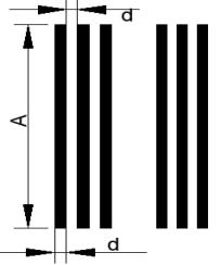 平行式分辨率測(cè)試卡的結(jié)構(gòu)1